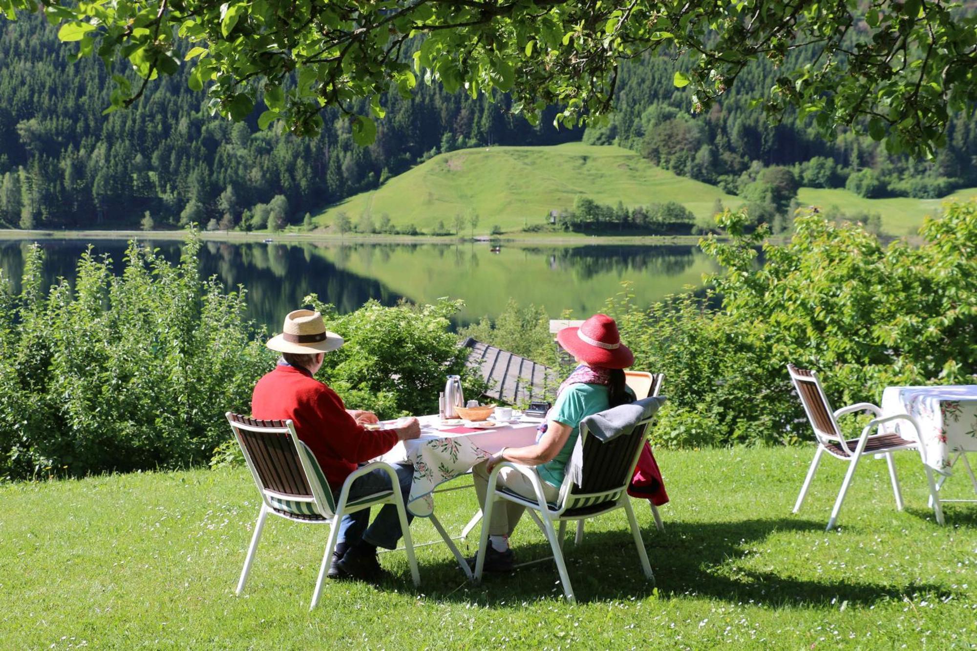 Ferienhof Obergasser Und Bergblick Weissensee Zewnętrze zdjęcie